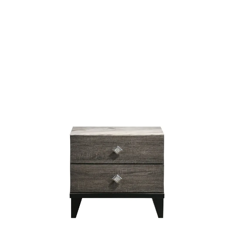 1-drawer Nightstand, Solid Acacia Frame, Applies To Multiple Scenarios