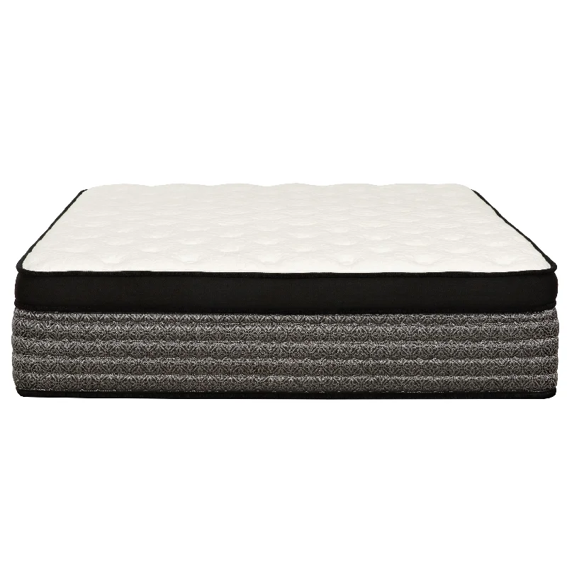 16 in. Pocket Coil Hybrid Mattress, Euro Top Gel-Memory Foam Mattress