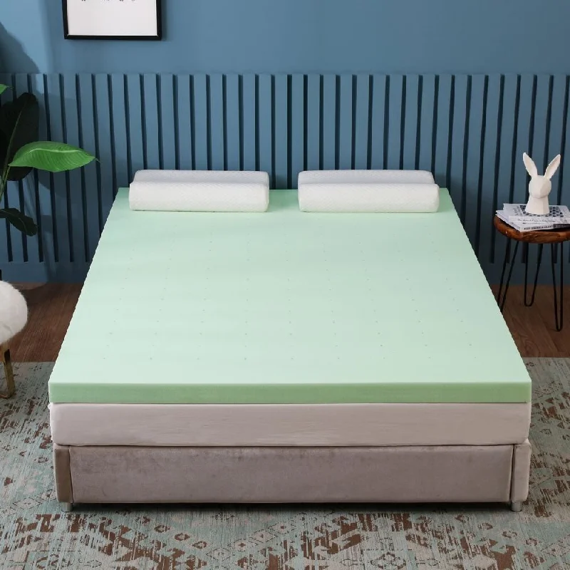 3 in.Green California King Memory Foam Mattress