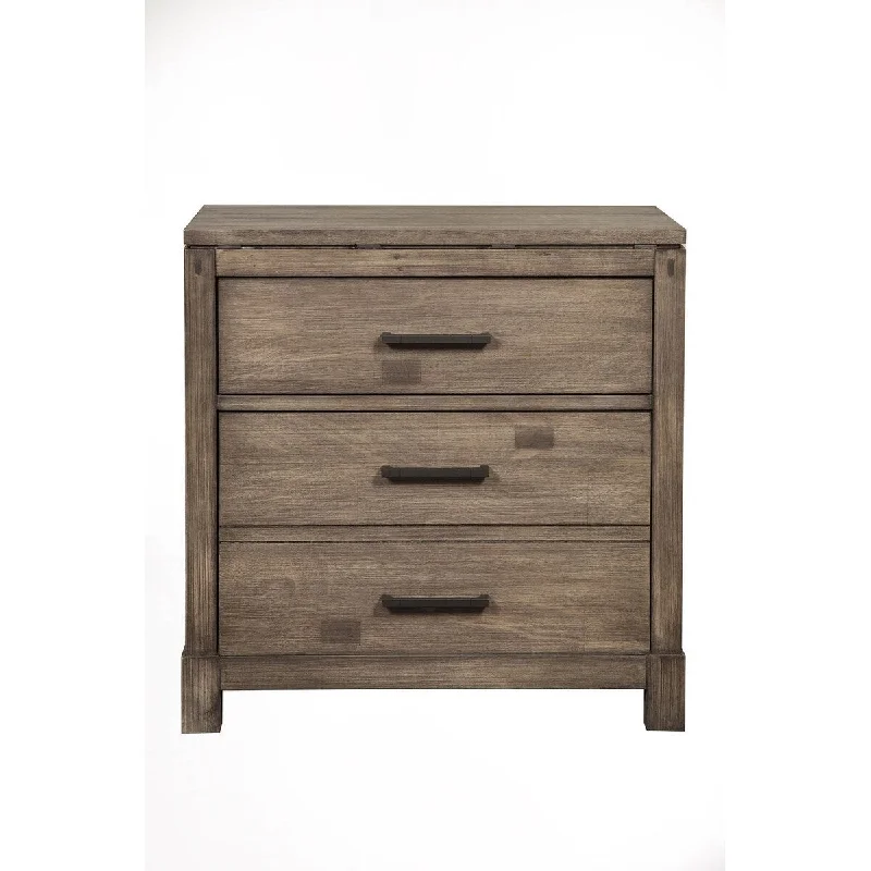 Alpine Furniture Sydney 2 Drawer Nightstand - Weathered Grey