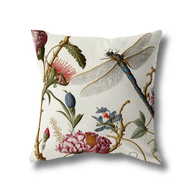 Amrita Sen Fluttering Flora Indoor Outdoor Pillow