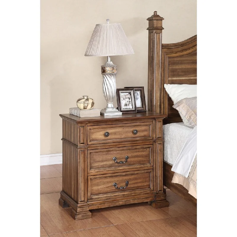 Barclay Collection Rustic Acacia Nightstand