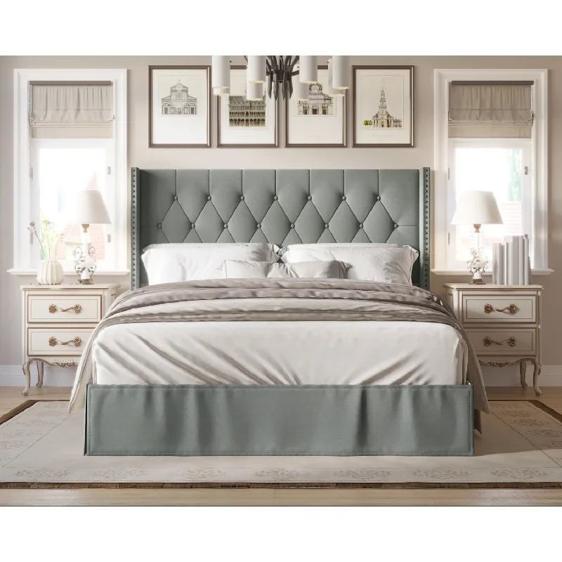 Billy Tufted Upholstered Panel Bed