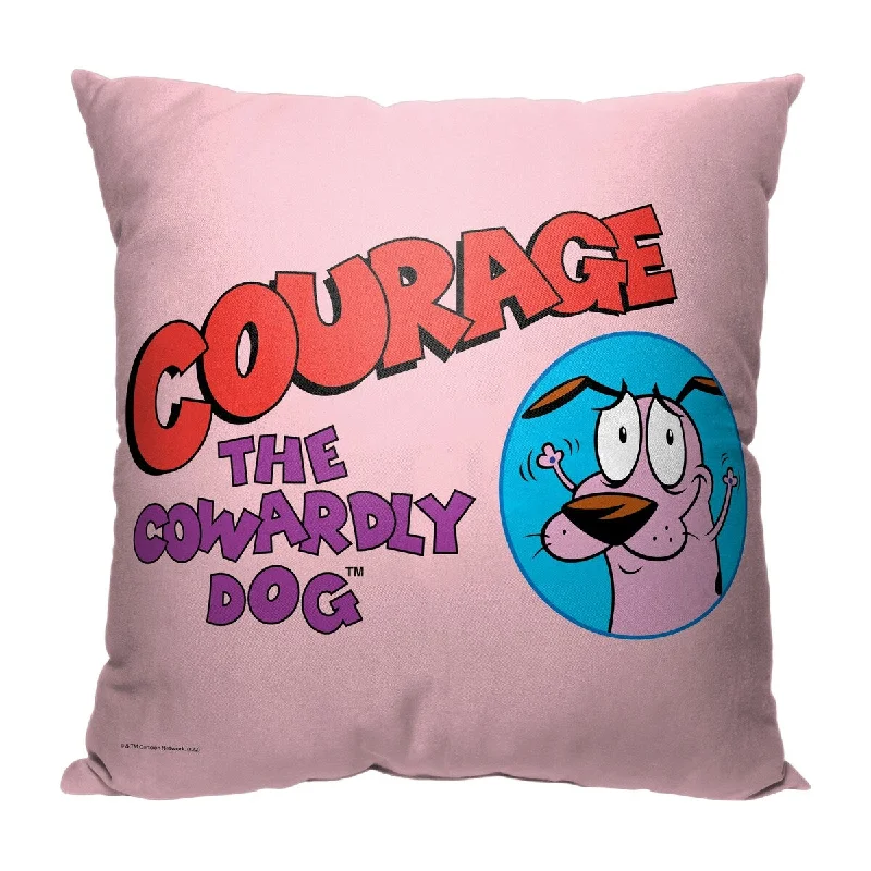 Cartoon Network Courage the Cowardly Dog Courage the Cowardly Dog 18 Inch Throw Pillow