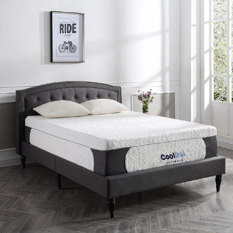 Classic Brands 14-inch Cool Gel Memory Foam Mattress with Pillow - White