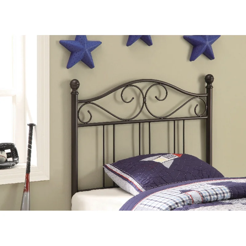 Dalby Dark Bronze Metal Twin Headboard