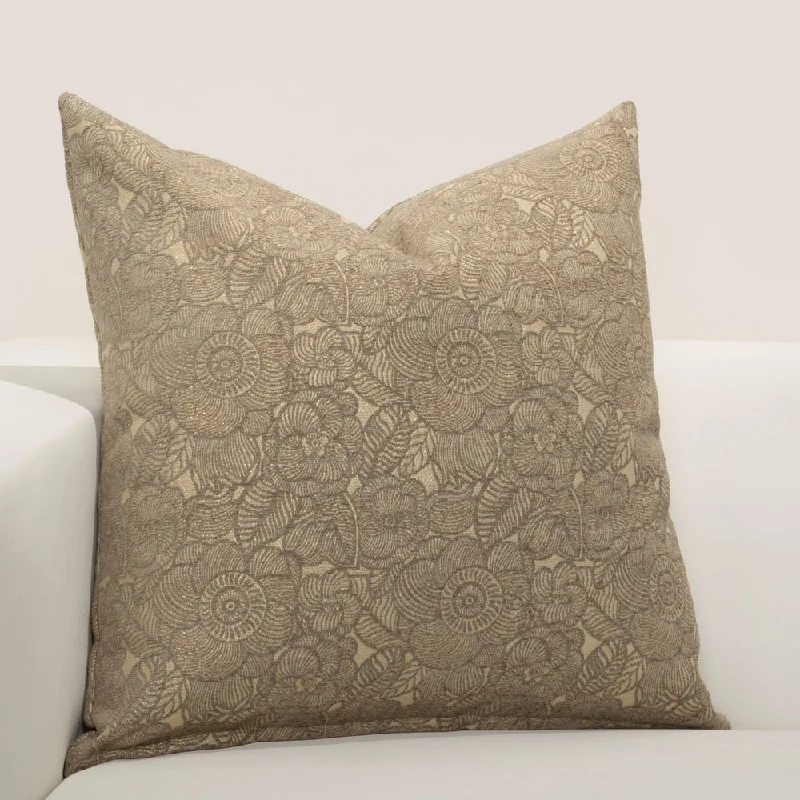 F Scott Fitzgerald Garden Party Bronze Accent Throw Pillow