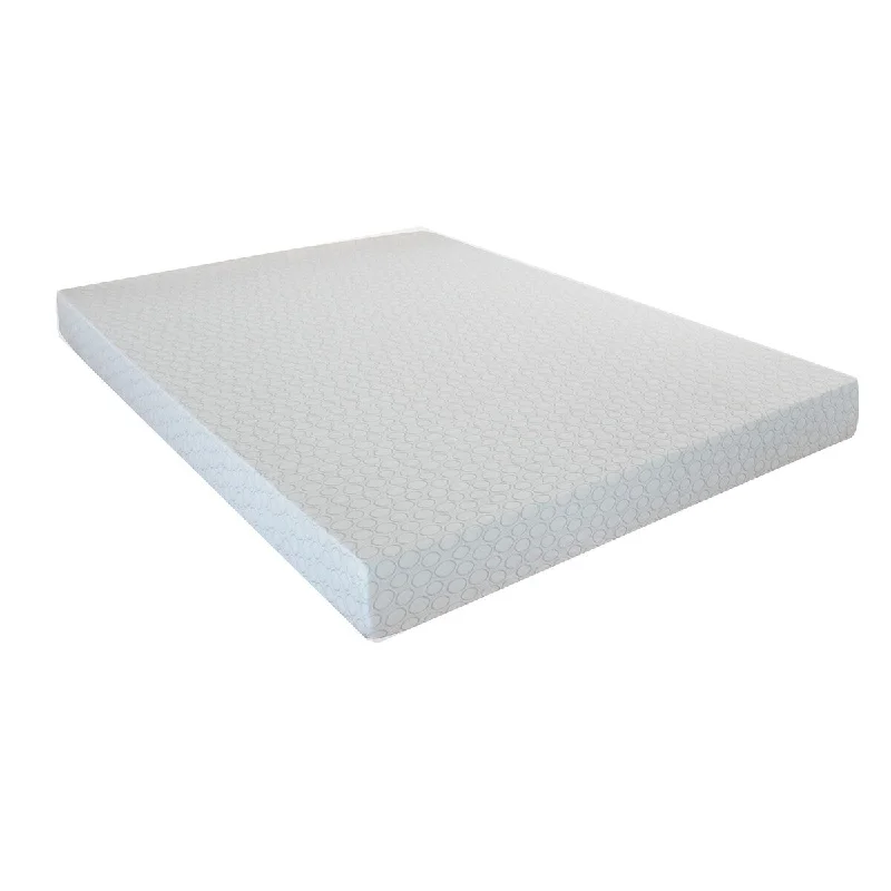 Gem 7 Inch Memory Foam XL Twin Size Mattress, Knit Top, Cooling Gel Infused