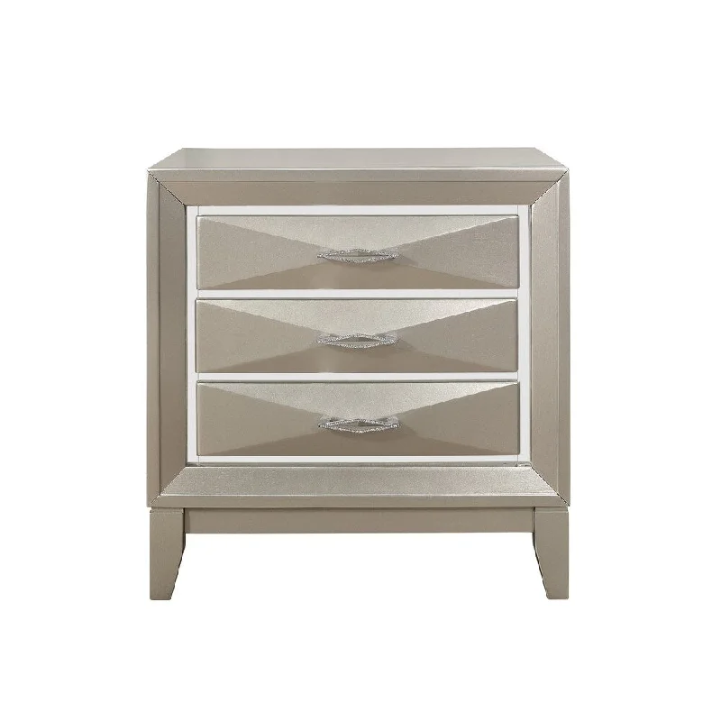 Global Furniture USA Jade Champagne Nightstand