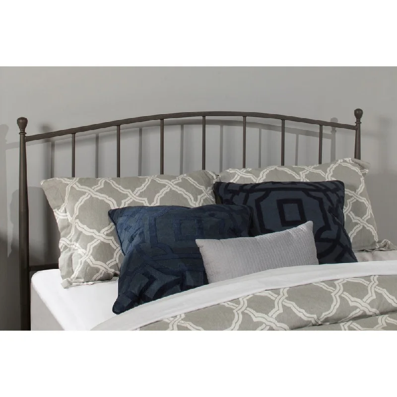 Hillsdale Furniture Warwick Grey Bronze Metal Spindled Headboard