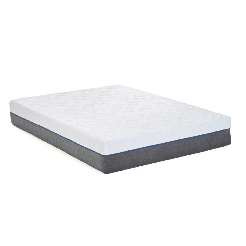 Kingston White 12-inch Gel Infused Memory Foam Luxury Plush Mattress