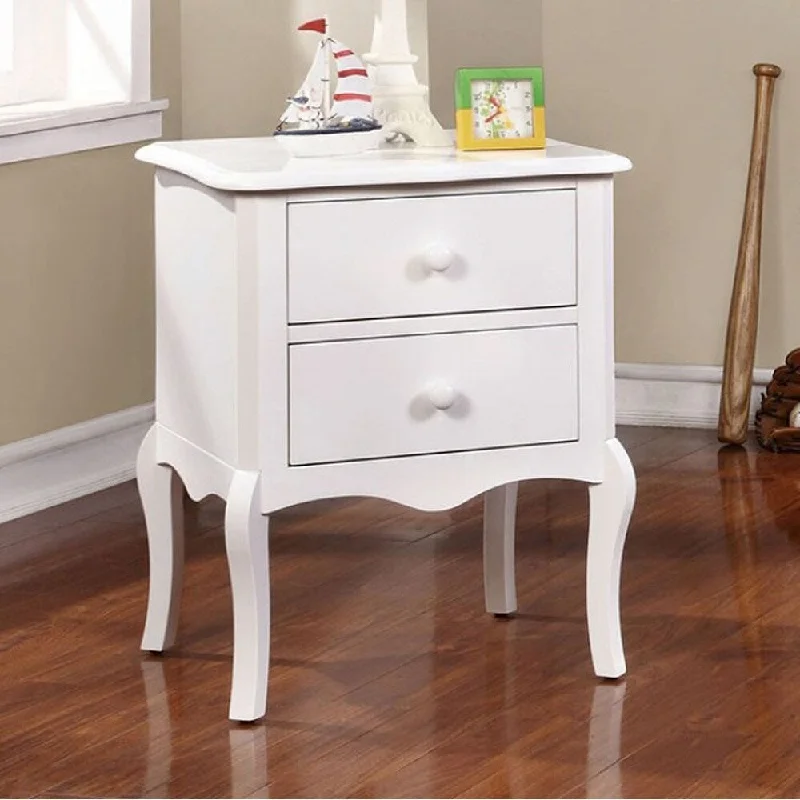 Lexie Traditional Style Night Stand White