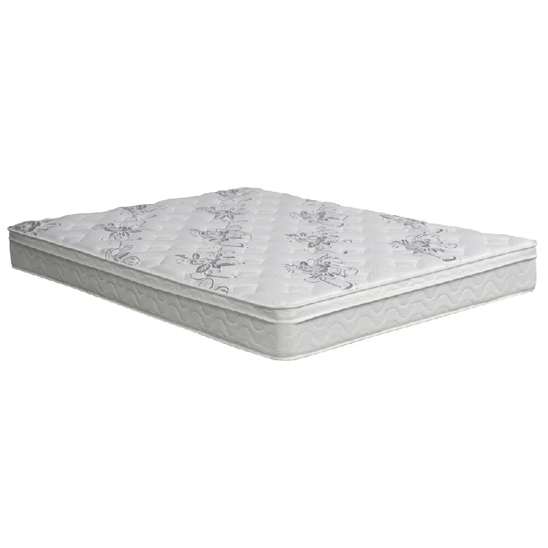 Lone Contemporary White King Euro Top Mattress by Furniture of America