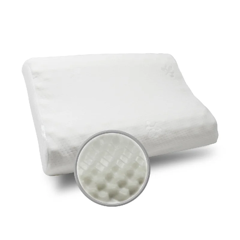 Maison Blanche-Massage Memory Foam Contour Pillow - White