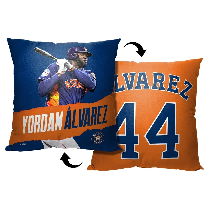 MLB Houston Astros Player Yordan Alvarez 18 Inch Throw Pillow