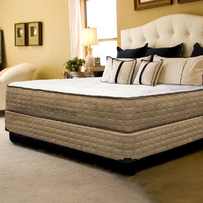 Natures Rest Embrace Plush Latex King-size Mattress and Foundation Set