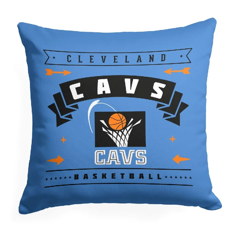 NBA Hardwood Classic Cavaliers Printed Throw Pillow - Blue