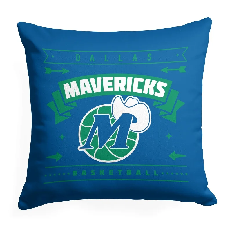 NBA Hardwood Classic Mavericks Printed Throw Pillow - Blue