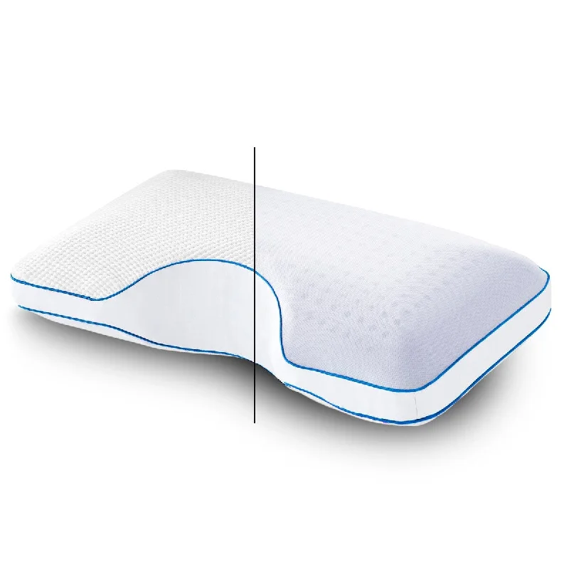 Nestl Tencel-Covered Reversible and Firm Molded Gel Memory Foam Pillow for Side Sleepers