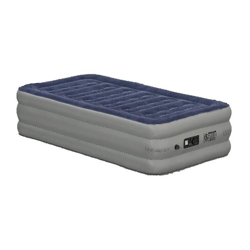 Offex 18" Air Mattress Internal Electric Pump and Carrying Case- Twin