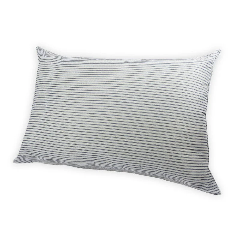 Oxford Stripe Down Alternative Jumbo Bed Pillow - Blue