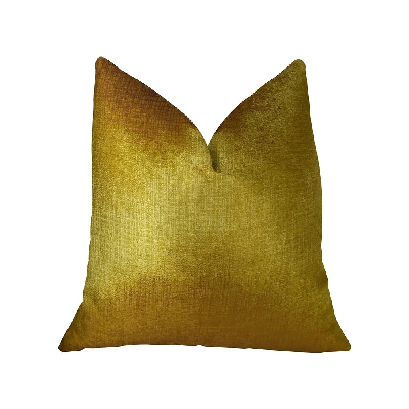 Plutus Golden Bijou Gold Handmade Decorative Throw Pillow