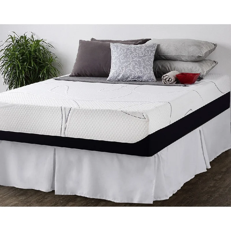 Priage by Zinus 12 inch Twin-size Gel Memory Foam Mattress and SmartBase Foundation Set