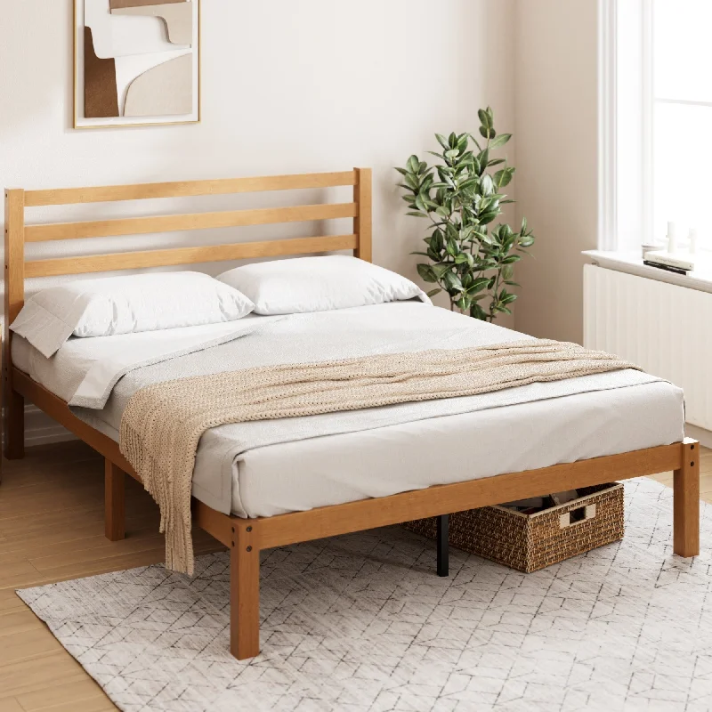 Priage by ZINUS Maddie Bamboo Platform Bed Frame