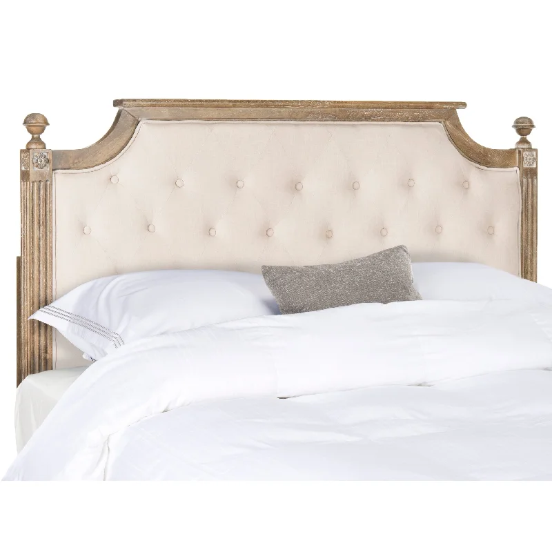 SAFAVIEH Desiderata Rustic Wood Tufted Headboard