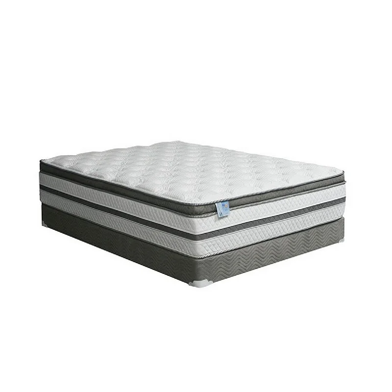 Sid 16 Inch Euro Top Queen Mattress, Cool Gel Memory Foam, Pocket Coils