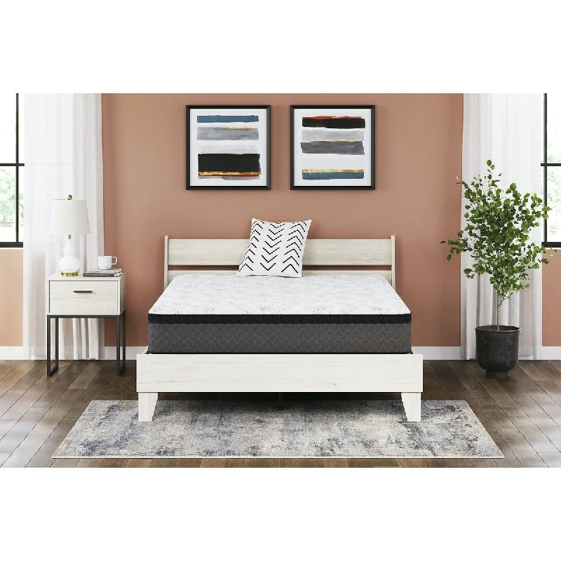 Signature Design by Ashley Pocketed Hybrid White Queen Mattress