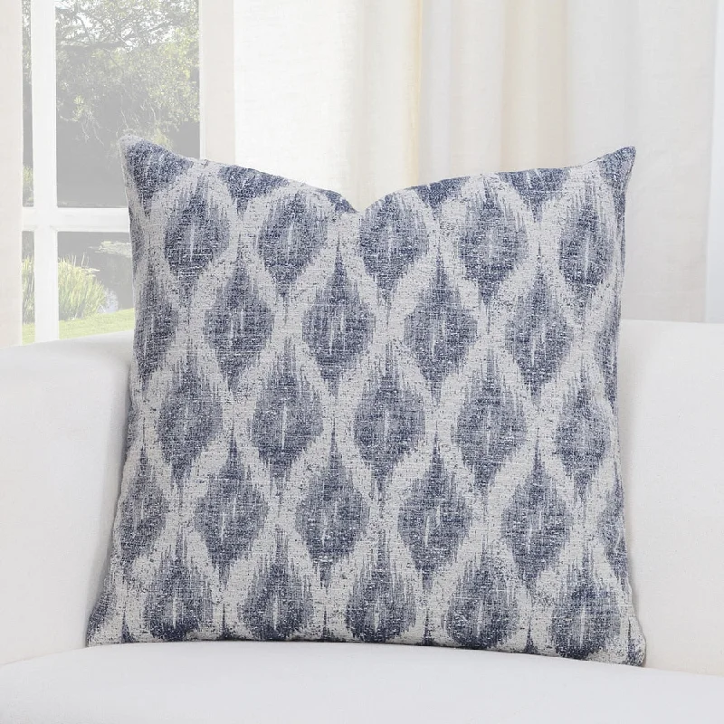 SIScovers Diamond Creek Blue/Grey Geometric Accent Throw Pillow