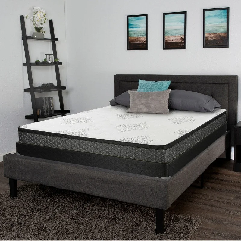 Soleil White and Black 12.5" Eastern King Mattress