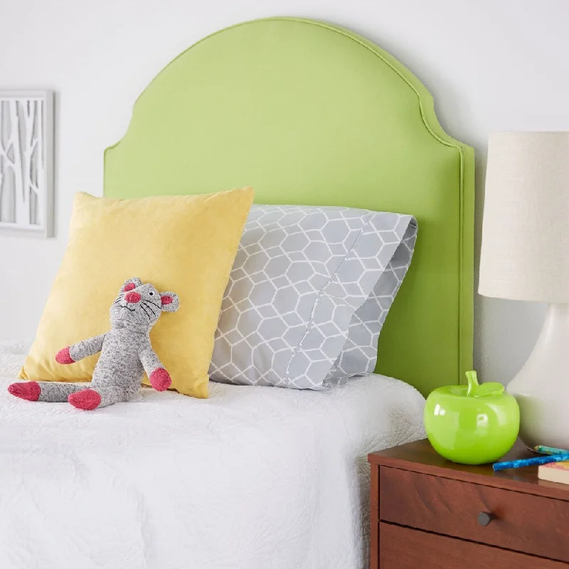 Sorra Home Kennett Twin Size Citrus Green Upholstered Headboard