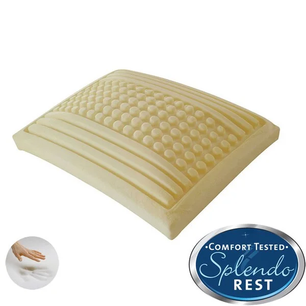 Splendorest 'Perfect' Dots and Stripes Gusseted Memory Foam Pillow