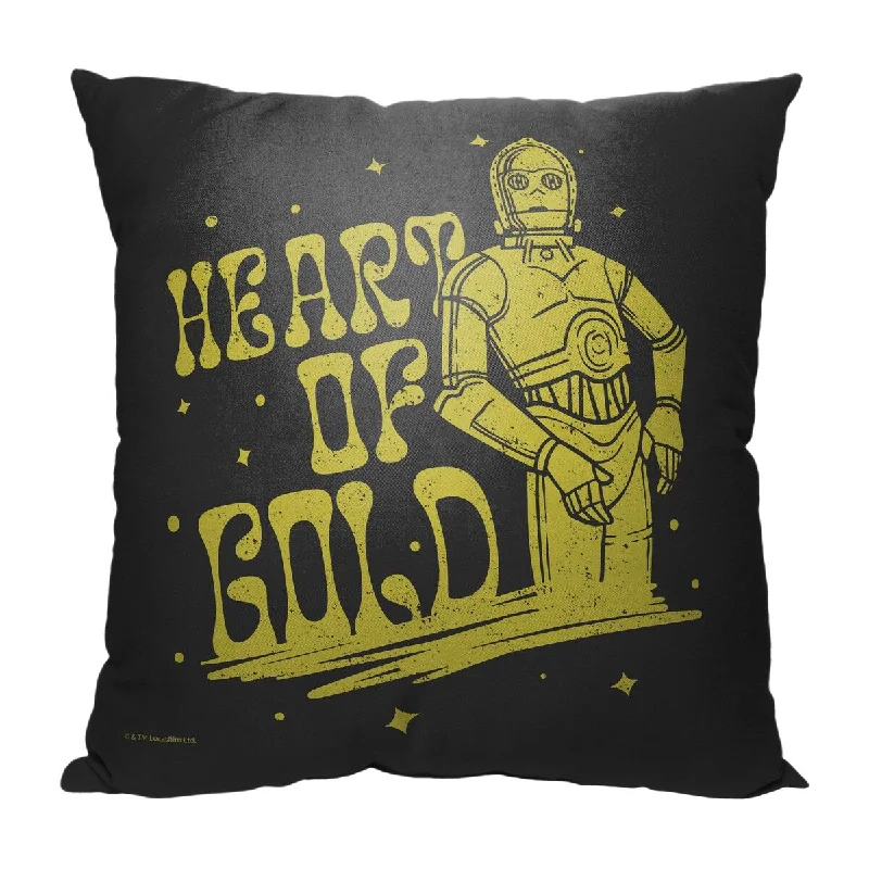 Star Wars Classic Heart Of Gold 18 Inch Throw Pillow