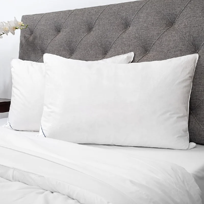 Sweet Home Collection Luxury Natural Feather Bed Pillows (Set of 2) - White