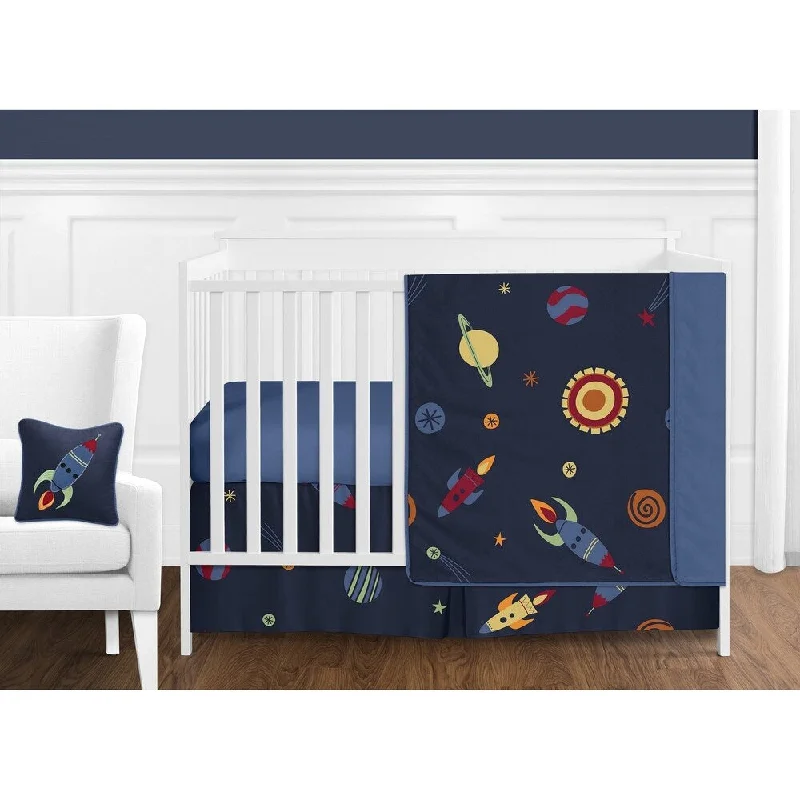 Sweet Jojo Designs Space Galaxy 11-piece Bumperless Crib Bedding Set