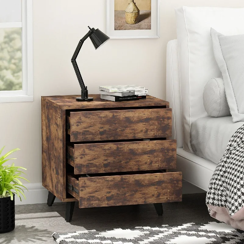 Vantage 3-drawer Nightstand