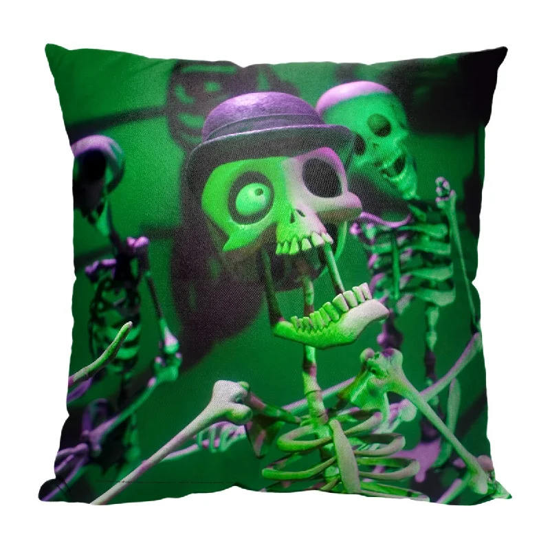 Warner Brothers Corpse Bride Jazzy Skeletons 18 Inch Throw Pillow