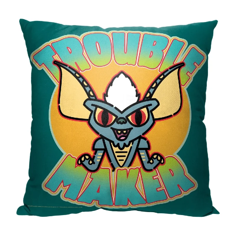 Warner Brothers Gremlins Trouble Maker 18 Inch Throw Pillow