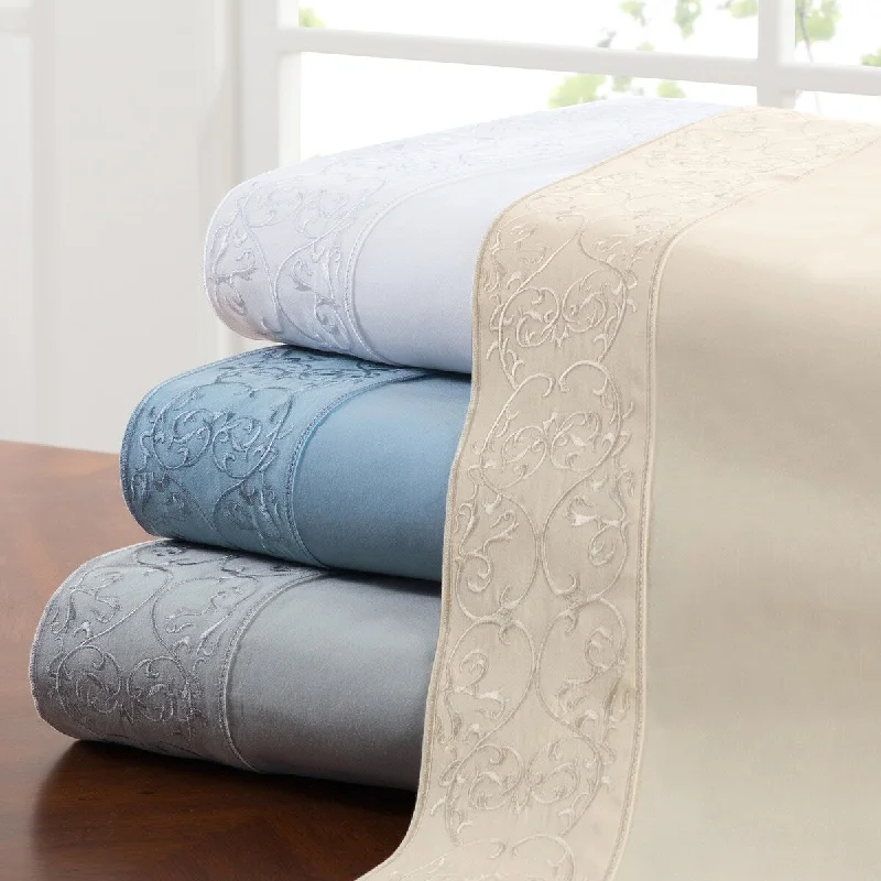 Andre Embroidered 100 Percent Cotton High Quality Sheet Set