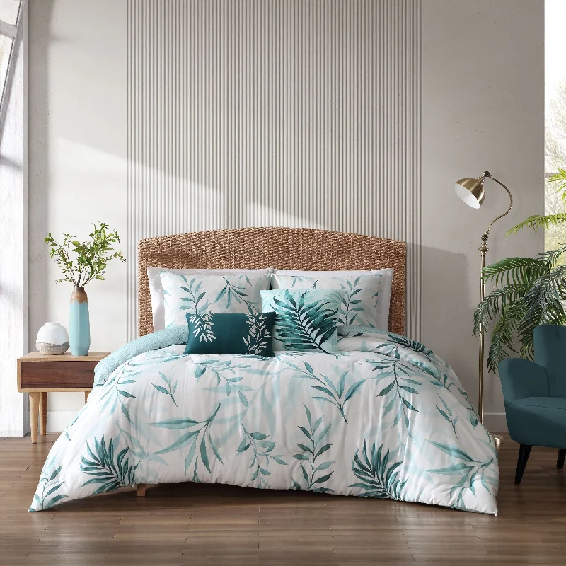 Bebejan Tropical 100% Cotton 5-Piece Reversible Comforter Set