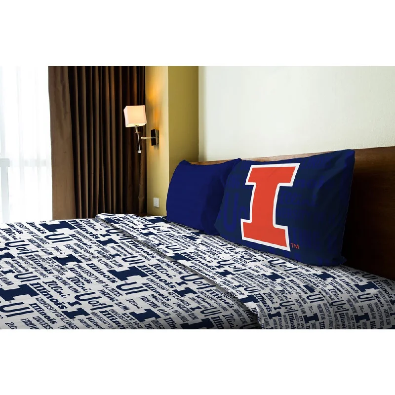 COL 820 Illinois Twin Sheet Set Anthem