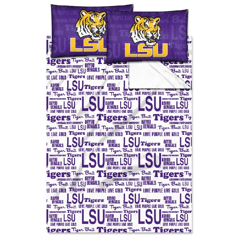 COL 821 LSU 'Anthem' Full-size Sheet Set