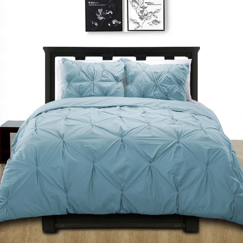 Cottonpure 100-percent Cotton Pintuck Duvet Cover Mini Set