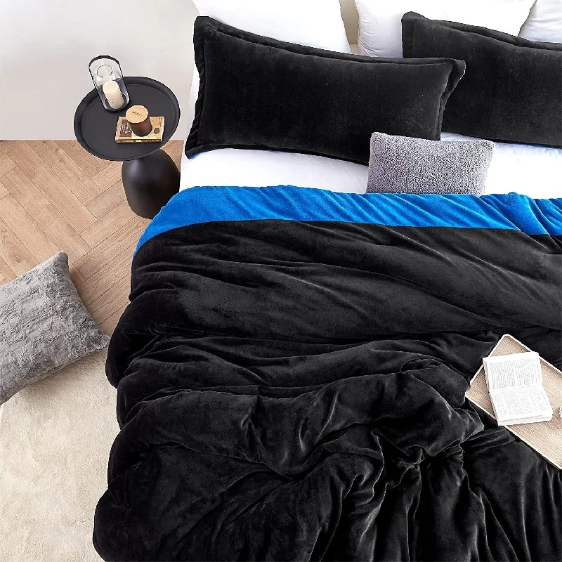 Even Heroes Need Sleep - Coma Inducer® Oversized Comforter Set - Thickest Blue Line