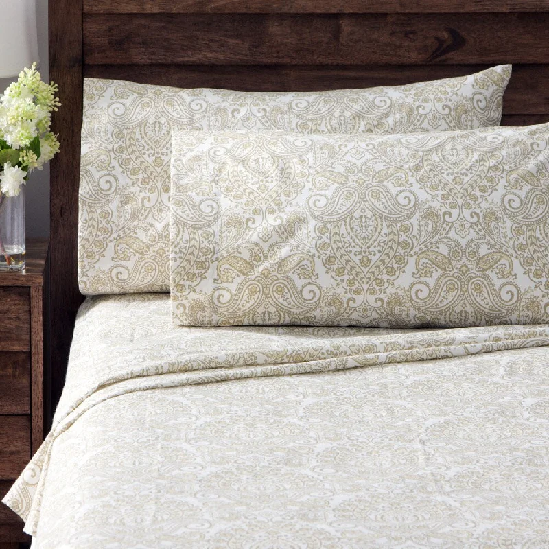 Geneva Paisley Percale Cotton Rich Sheet Set