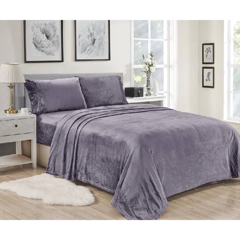 Lavana Microplush Sheet Sets Full Lavender