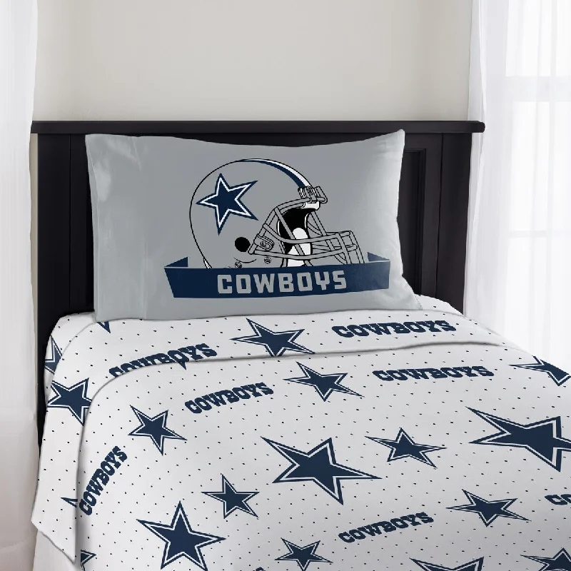 NFL 820 Cowboys Twin Sheet Set Monument